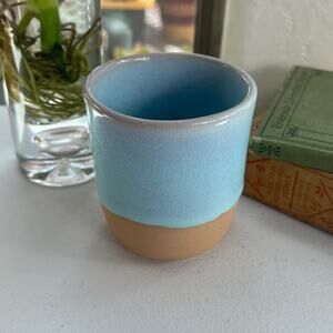 CB2 Ceramic Tea Cup Porcelain Pottery Drinkware Mug Handmade Glazed Finish